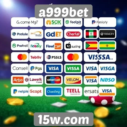 variedade de métodos de pagamento no a999bet